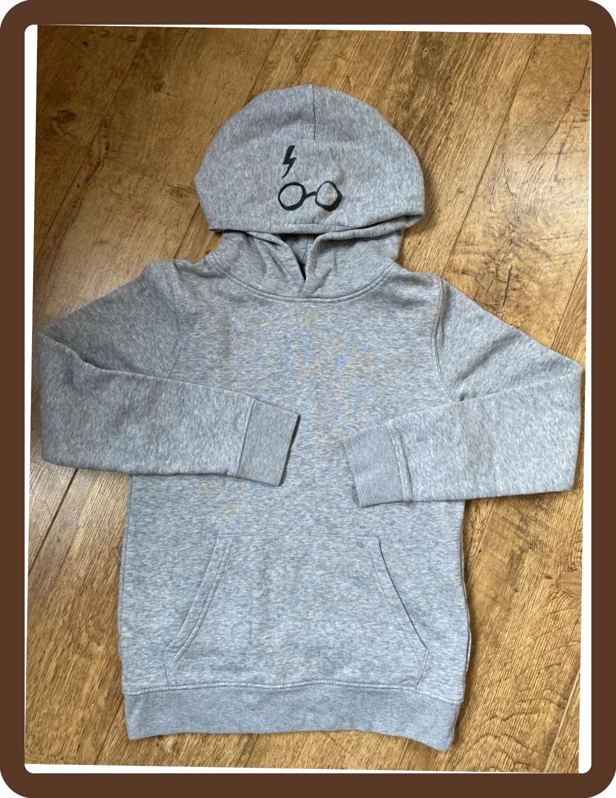 Moletom com capuz Harry Potter cinza 9/11 anos - Stanley Stella - Como novo – photo 2